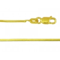 14Kt Yellow Gold Diamond Cut Snake 040